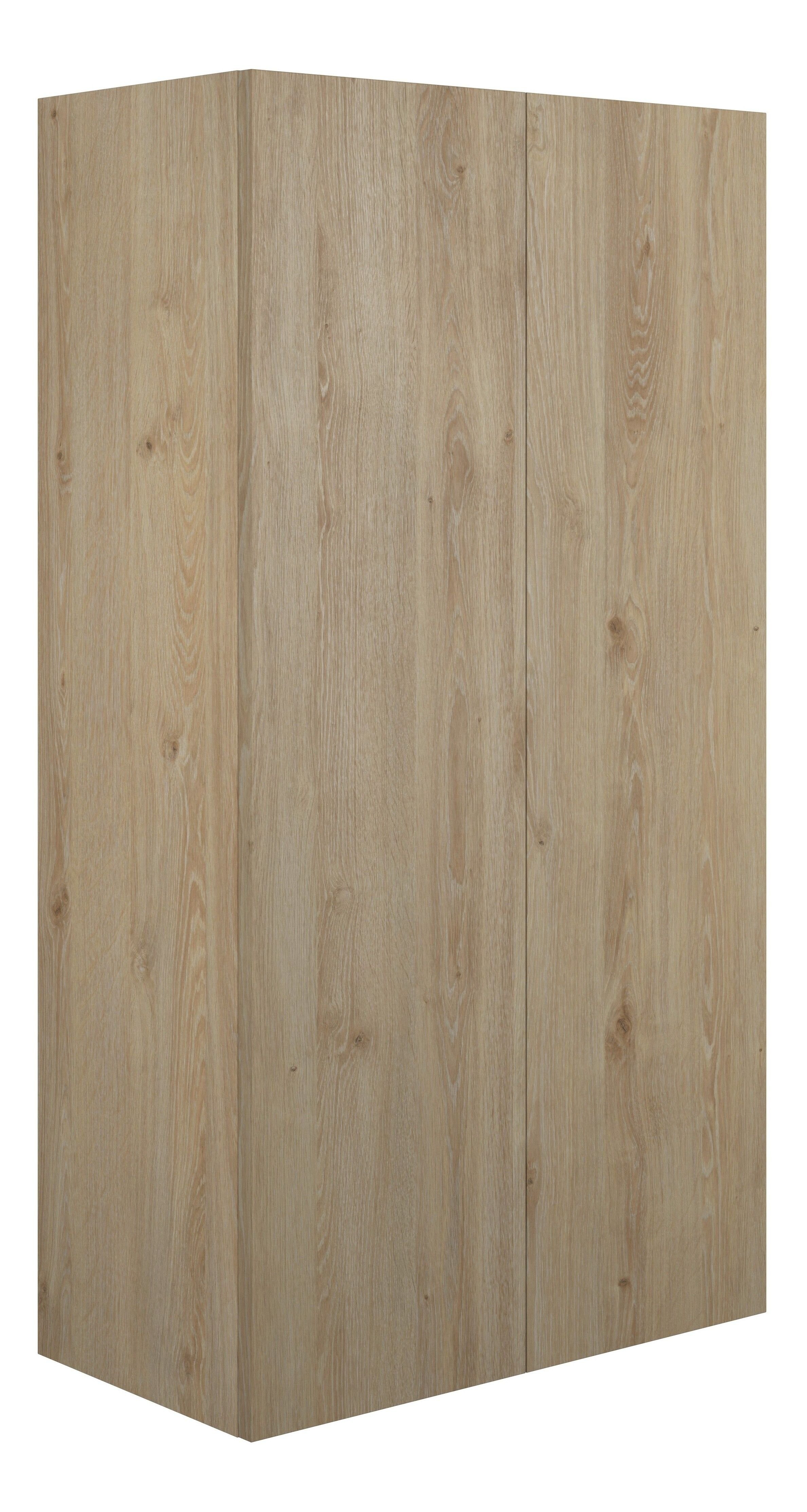 Adula Standard Wall Mounted Storage Unit (2 Door) 600mm Havana Oak (Oak Cabinet) [PLUM110639]