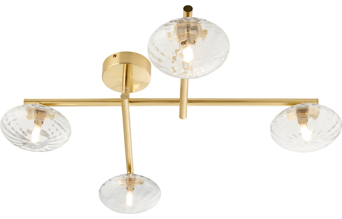 Angeo Ceiling Light Brushed Brass [PLUM106309]