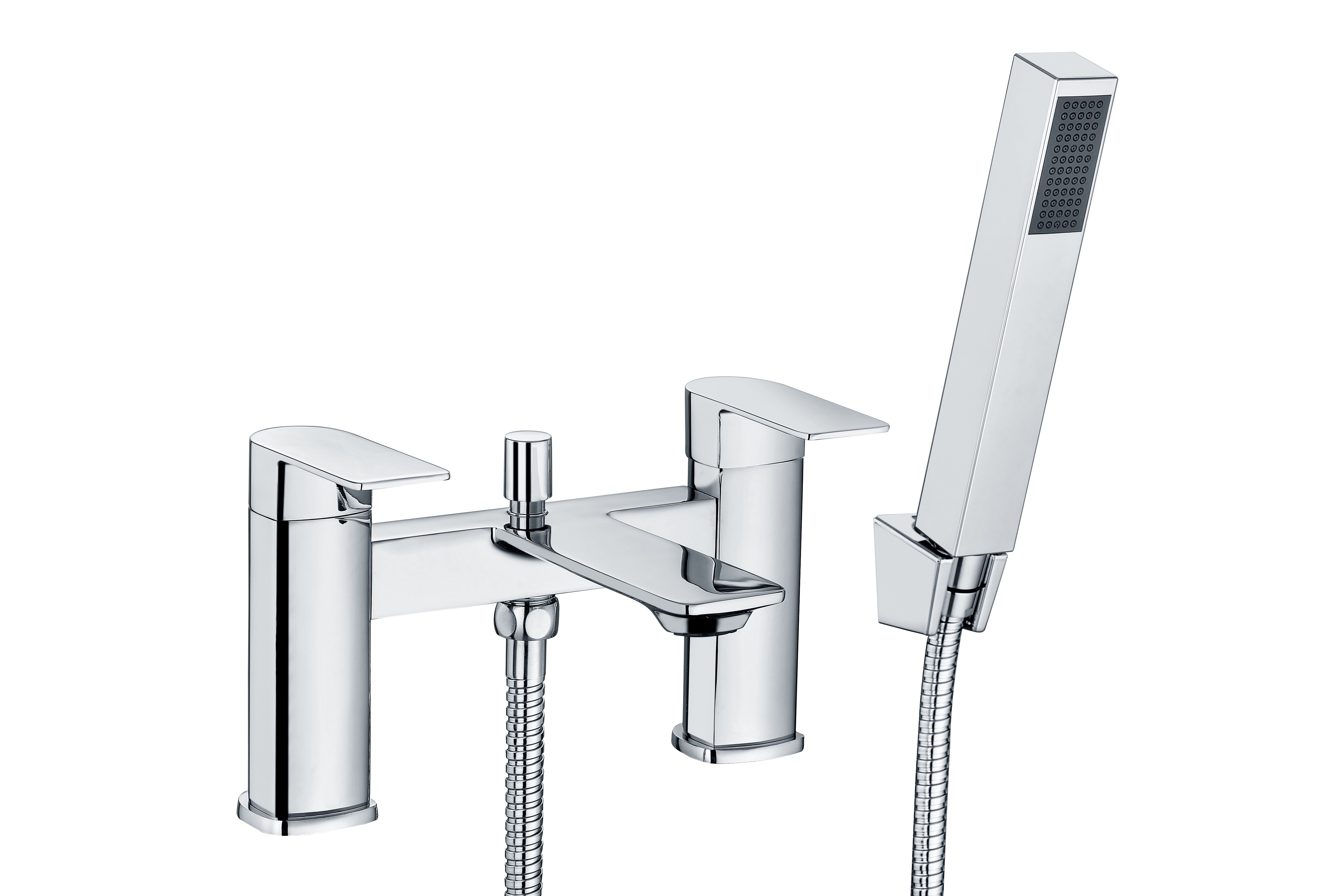 Bari Bath & Shower Mixer Tap Chrome [PLUM105757]