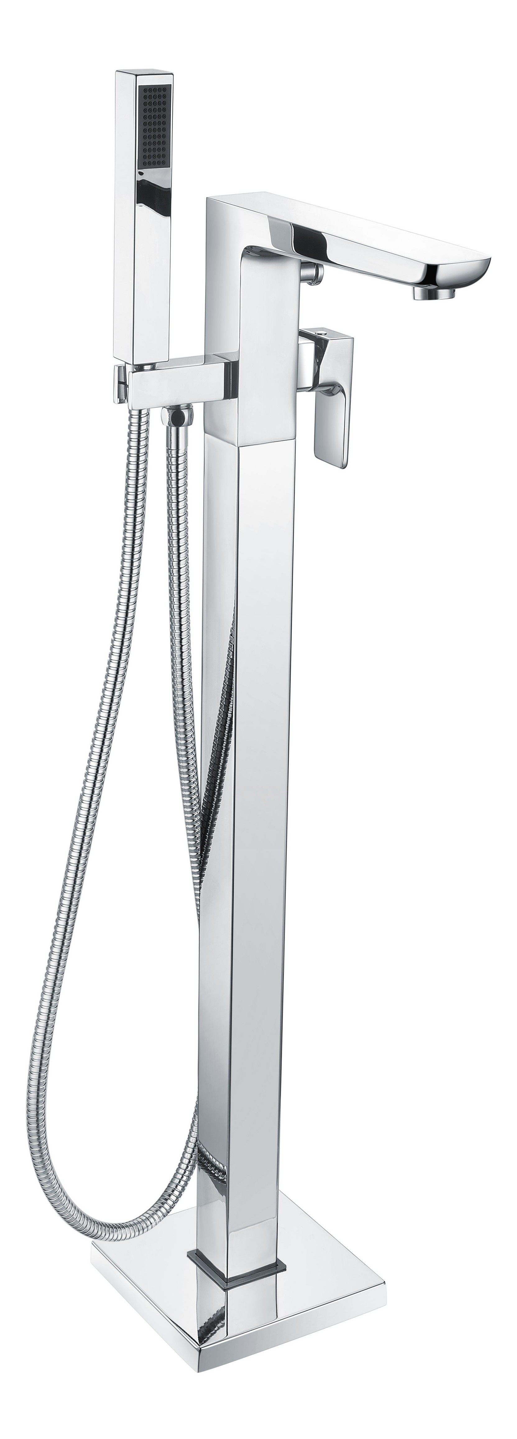 Benevento Floor Standing Bath & Shower Mixer Tap Chrome [PLUM111493]