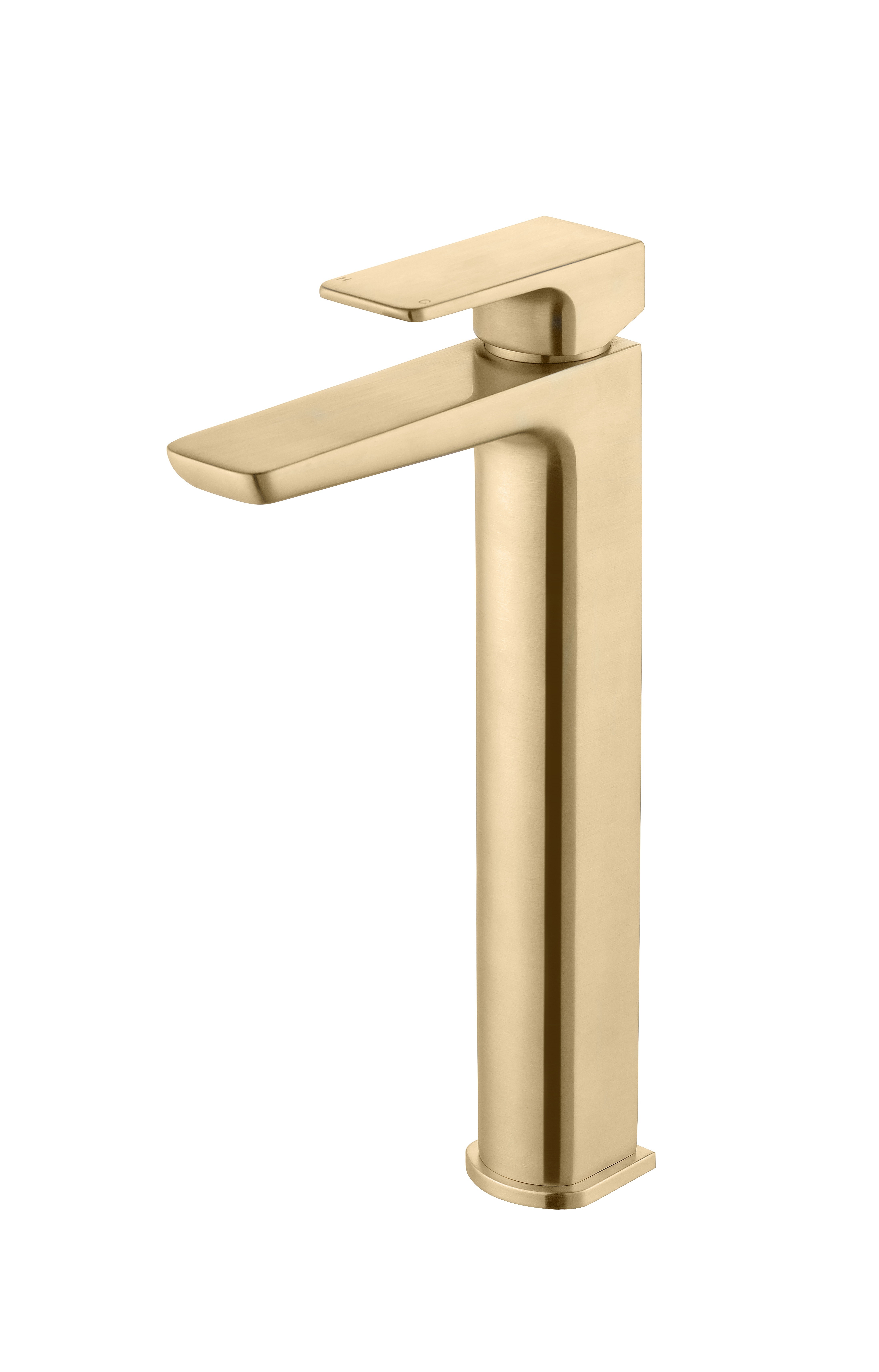 Benevento Tall Mono Basin Mixer Tap Brushed Brass [PLUM105812]