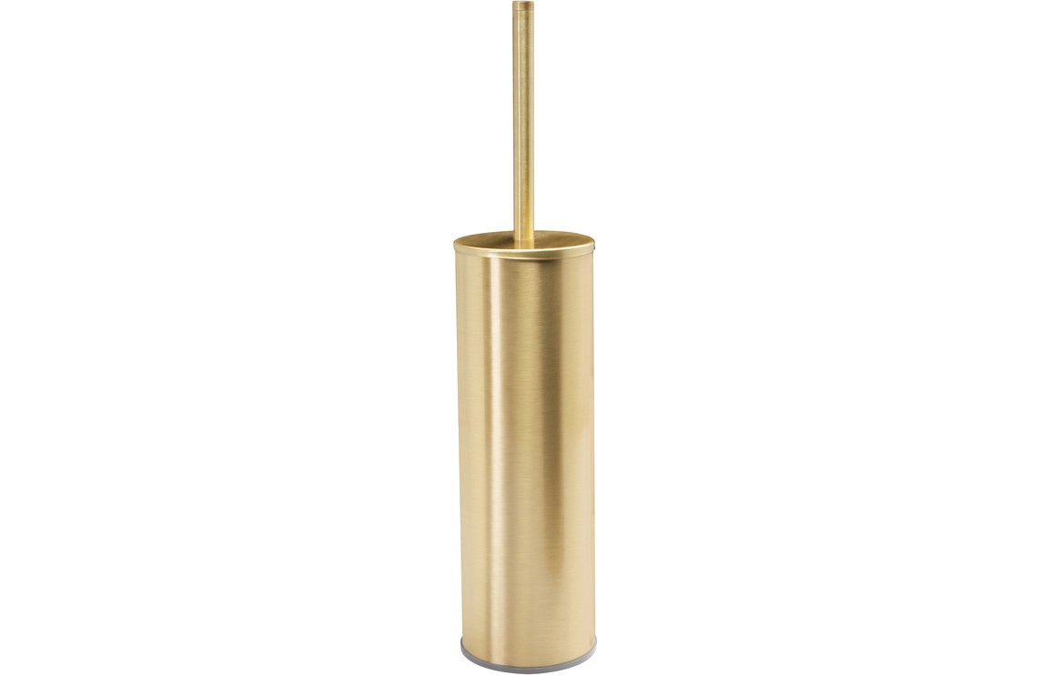 Bologna Wall Mounted Toilet Brush Holder Brushed Brass [PLUM105485]