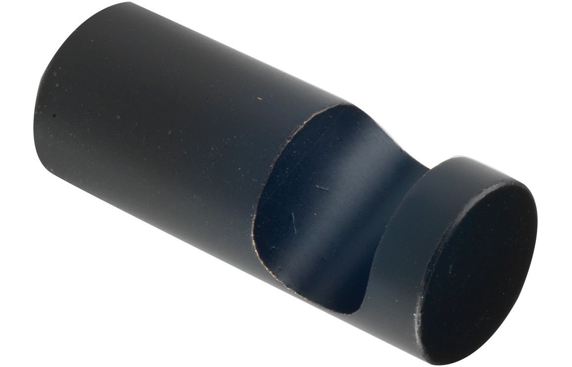 Bologna Robe Hook (Single) Matt Black [PLUM101685]