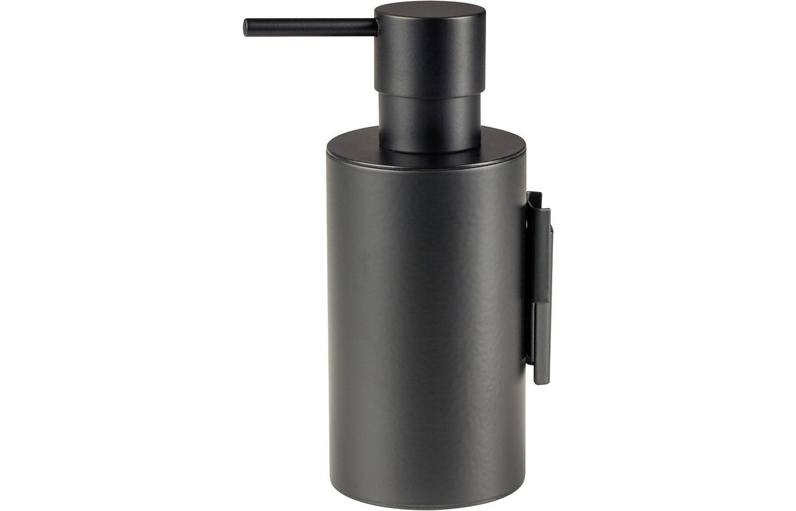 Bologna Wall Mounted Soap Dispenser Matt Black [PLUM101684]