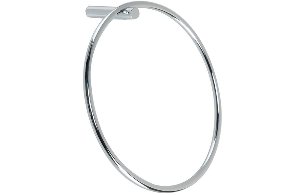 Bologna Towel Ring 200mm Chrome [PLUM101675]