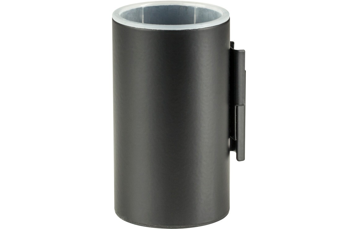 Bologna Wall Mounted Tumbler Matt Black [PLUM101683]