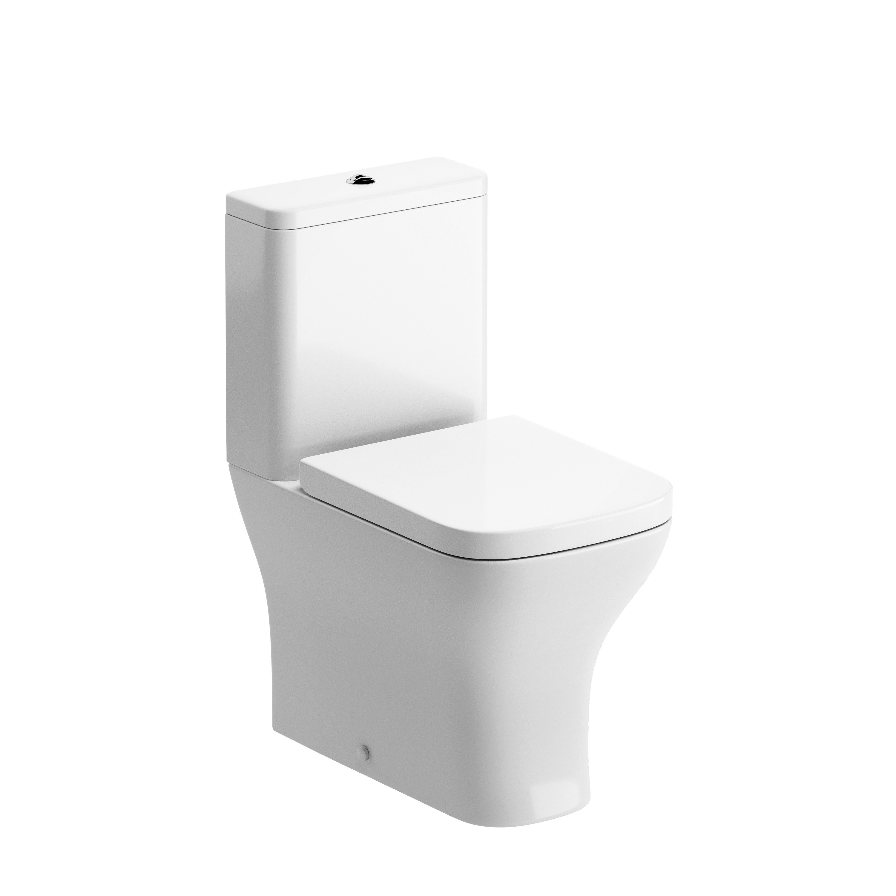 Chieta Rimless Short Projection CC Closed Back WC Pan Cistern & Wrapover Seat [PLUM101519]