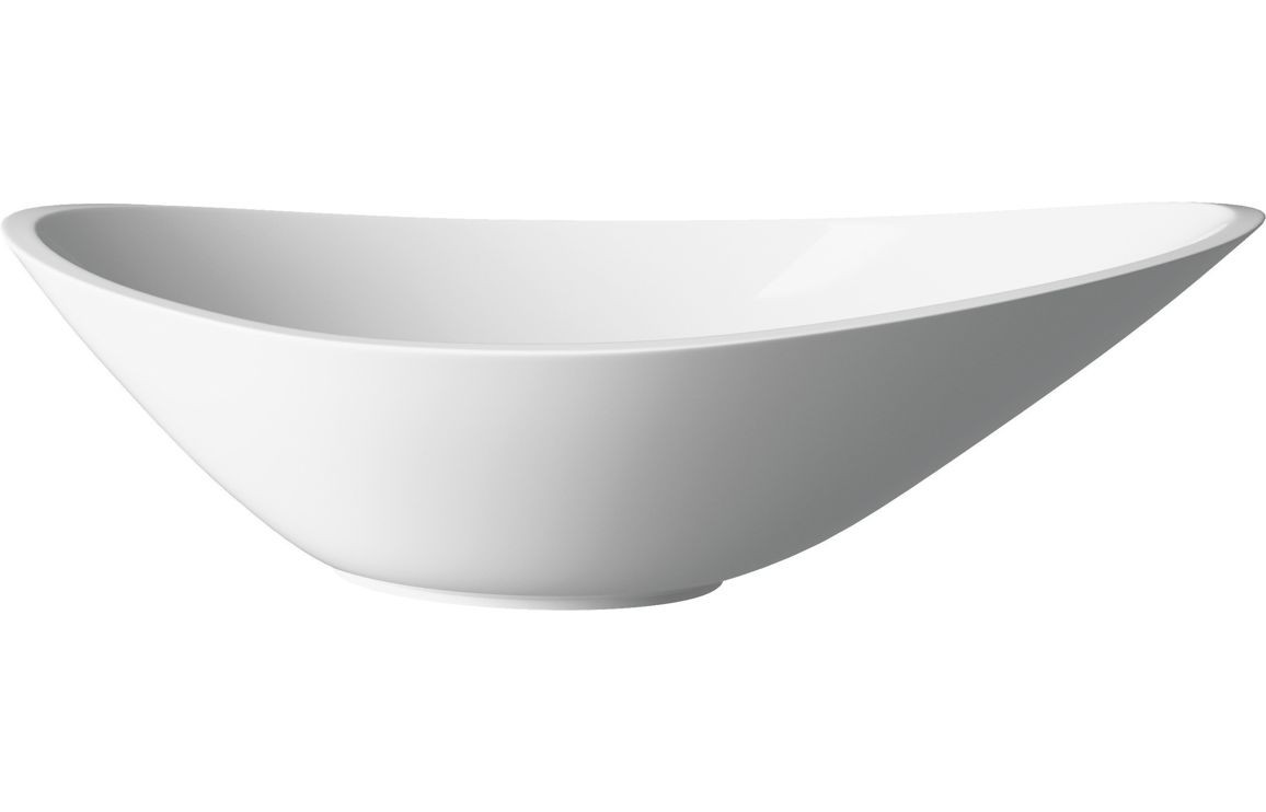 Enna Resin Washbowl 564 x 323mm White [PLUM1766]