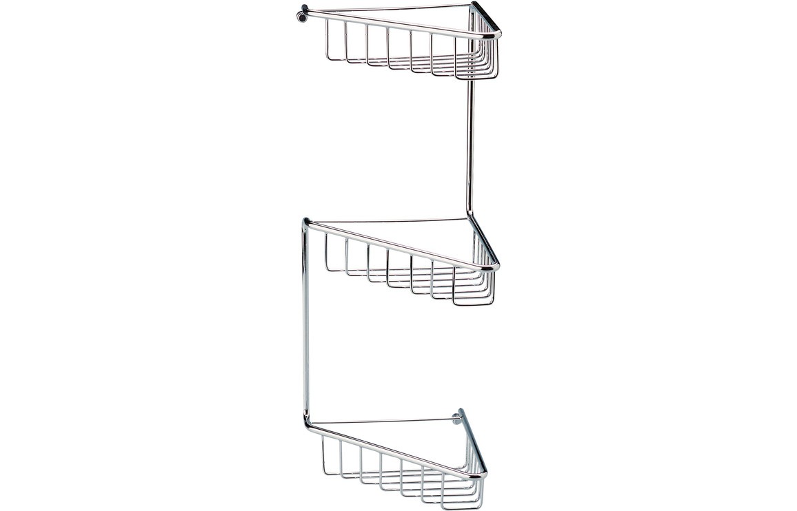 Este 3-Tier Corner Shower Caddy 200 x 180mm Chrome [PLUM101698]