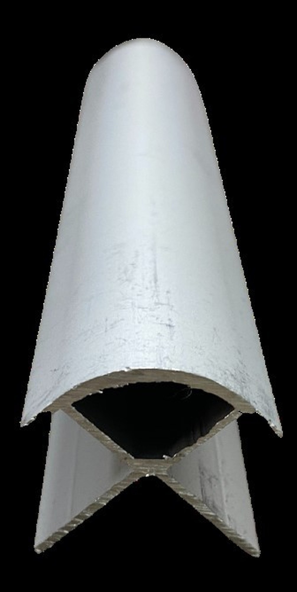 Fibo Rounded External Profile 2400mm Aluminium [DIWW0412]
