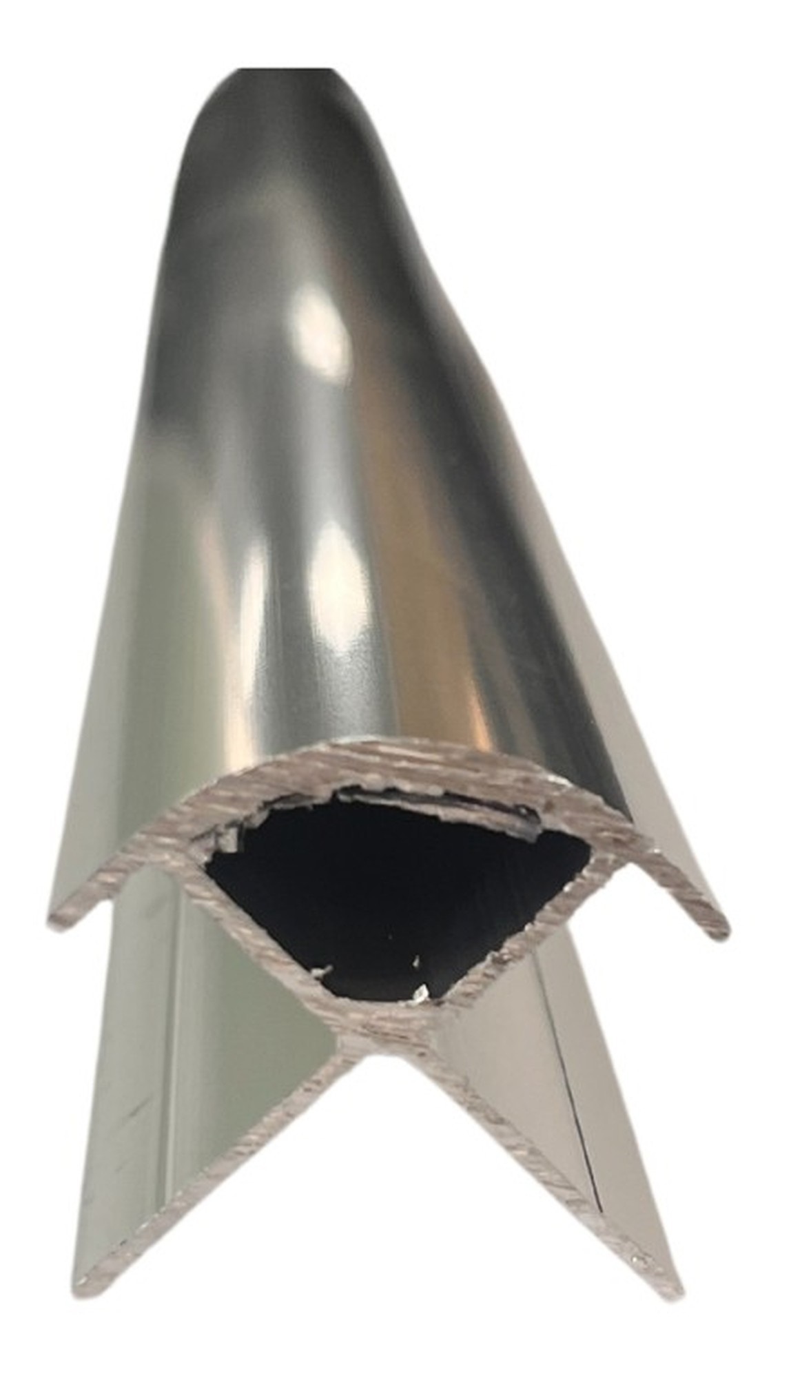 Fibo Rounded External Profile 2400mm Polished Chrome [DIWW0422]