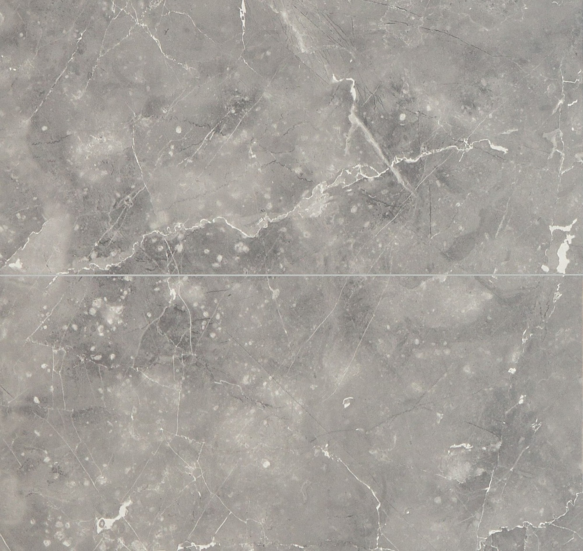 Fibo Marble Aqualock Wall Panel 2400 x 600mm (Tile Effect 600x600mm) Silver Grey [DIWW0144]