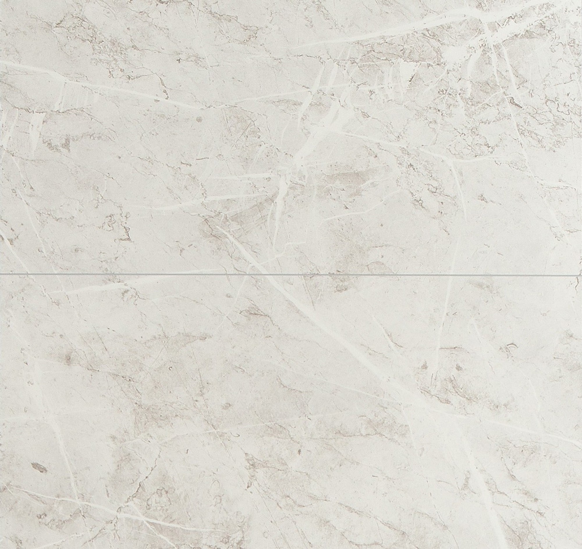 Fibo Marble Aqualock Wall Panel 2400 x 600mm (2 Pack) (Tile Effect 600x600mm) White [DIWW0334]