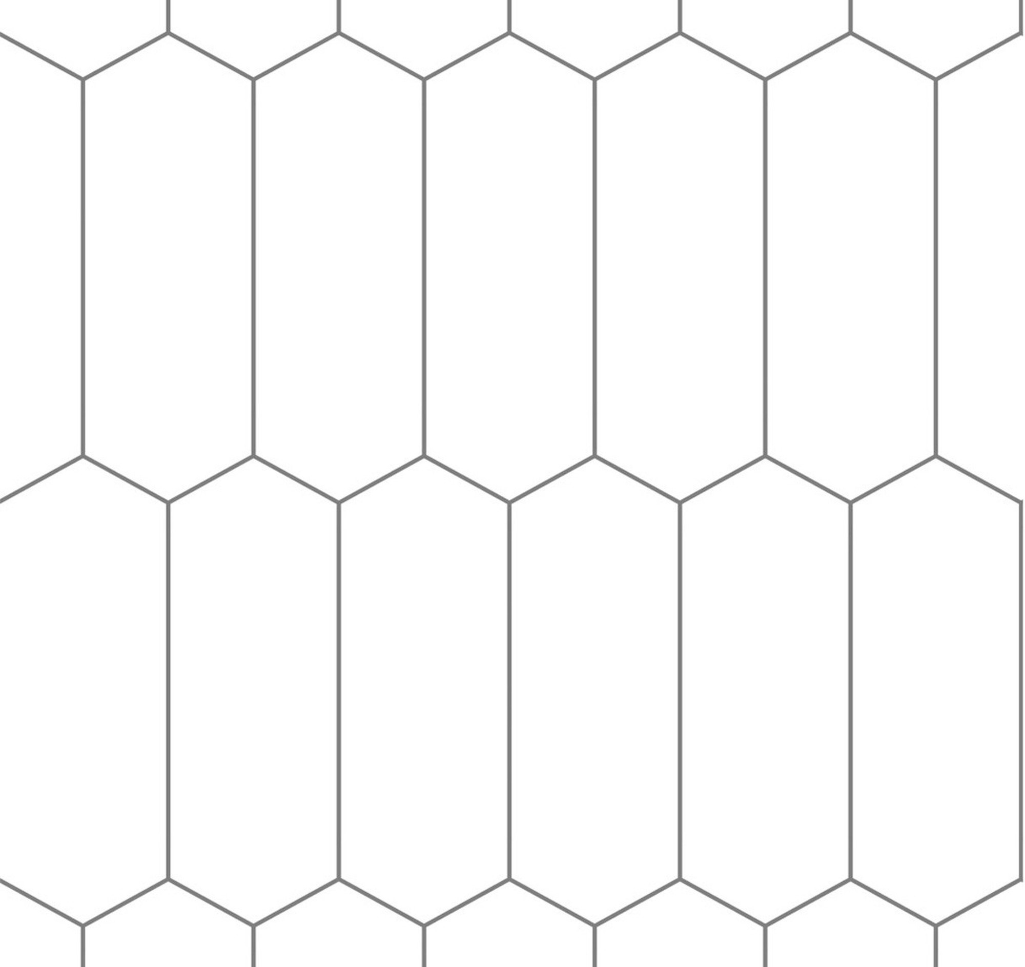 Fibo Urban Aqualock Wall Panel 2400 x 600mm (Hexagonal Effect 280x100mm) Denver White [DIWW0170]