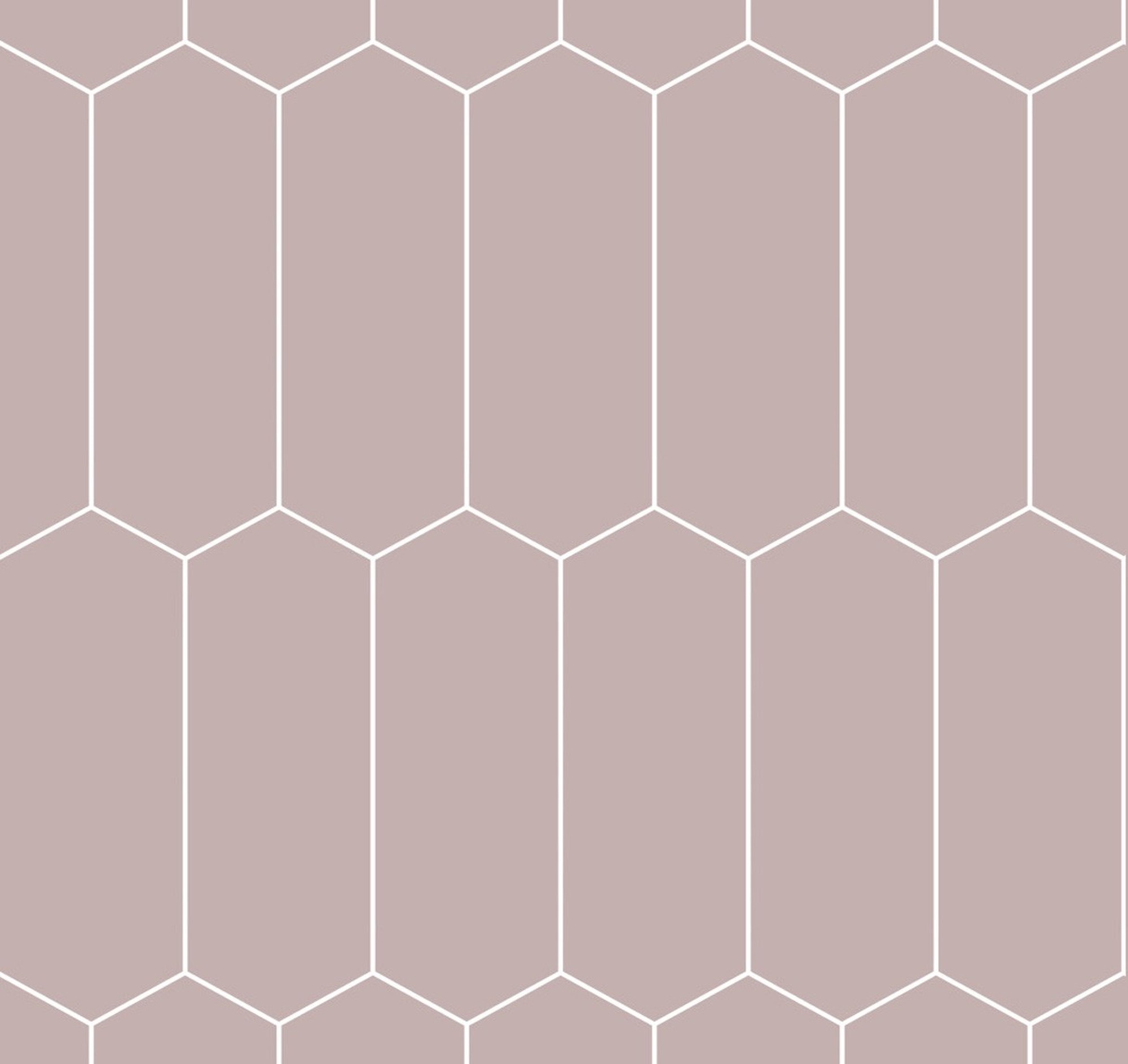 Fibo Urban Aqualock Wall Panel 2400 x 600mm (Hexagonal Effect 280x100mm) Dusky Pink [DIWW0188]
