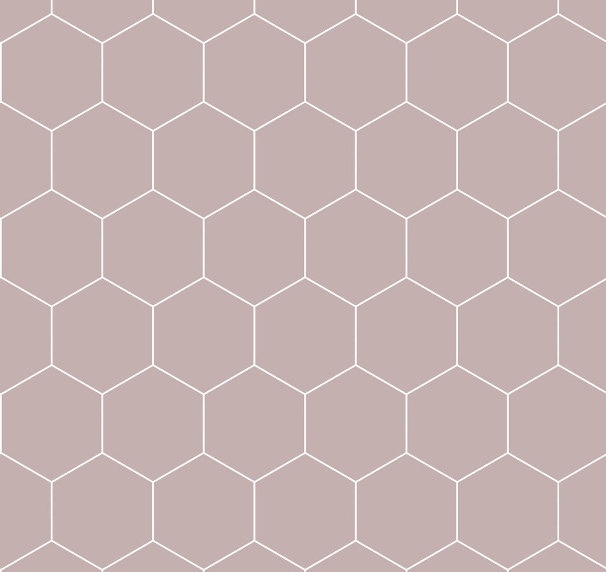 Fibo Urban Aqualock Wall Panel 2400 x 600mm (2 Pack) (Hexagonal Effect 120x100mm) Dusky Pink [DIWW0378]