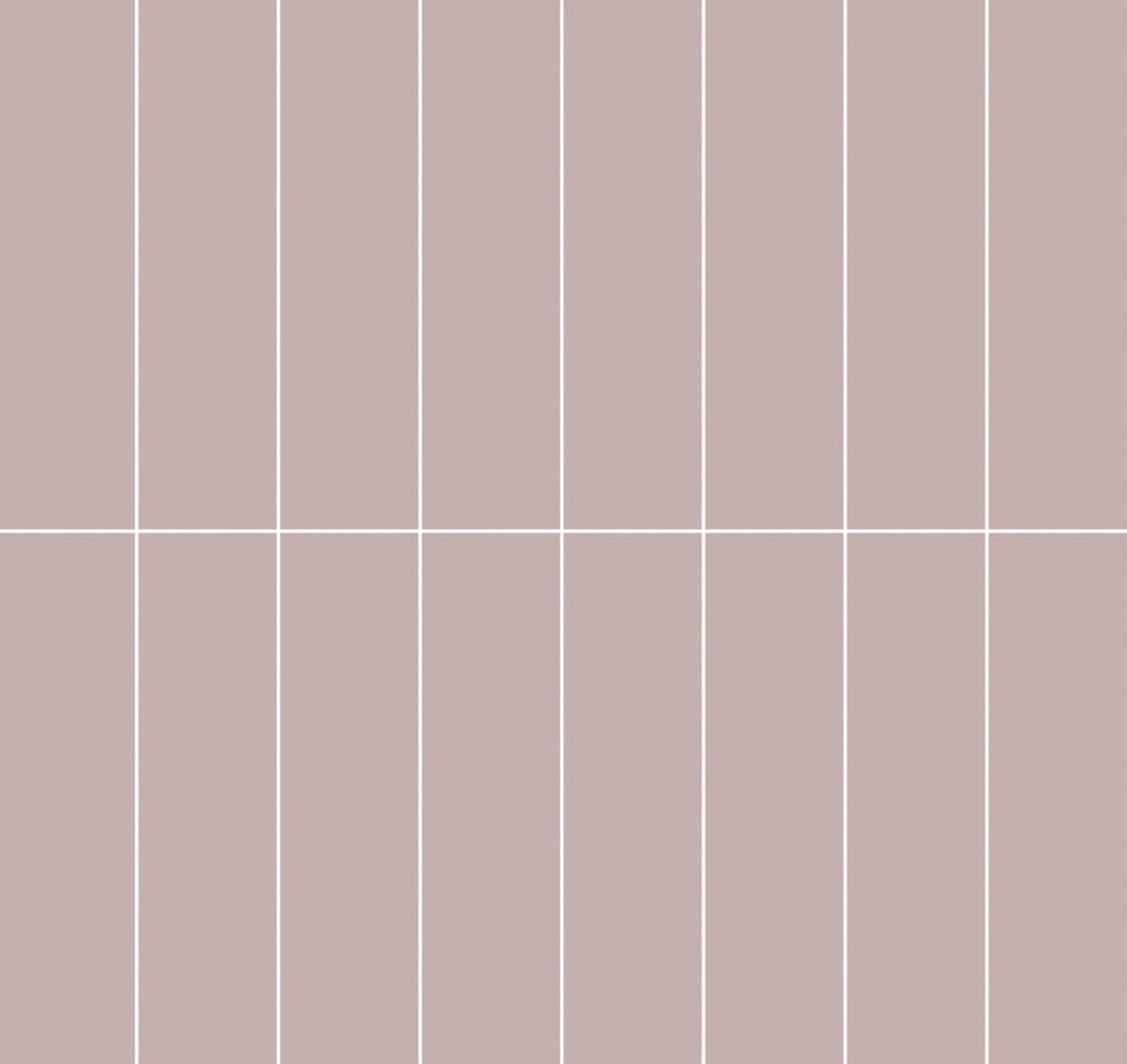 Fibo Urban Aqualock Wall Panel 2400 x 600mm (2 Pack) (Subway Effect 300x75mm) Dusky Pink [DIWW0376]