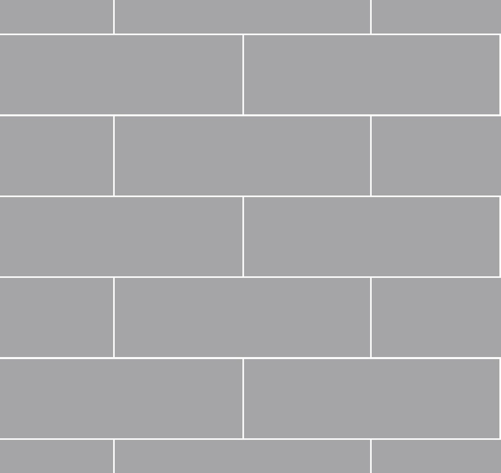 Fibo Urban Aqualock Wall Panel 2400 x 600mm (2 Pack) (Brick Effect 300x100mm) Medium Grey [DIWW0370]