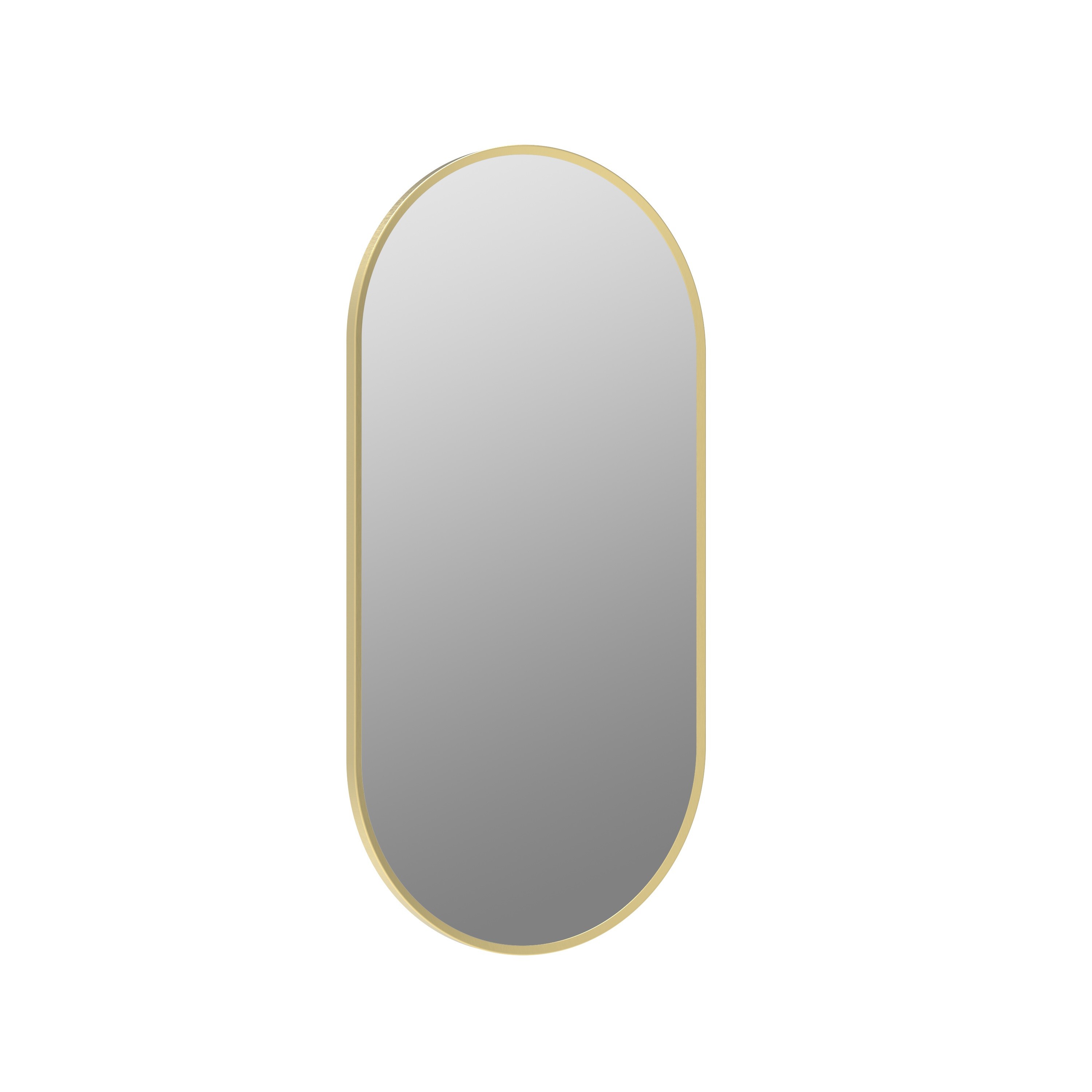 Isso Oblong Mirror 800 x 400mm Brushed Brass [PLUM106265]