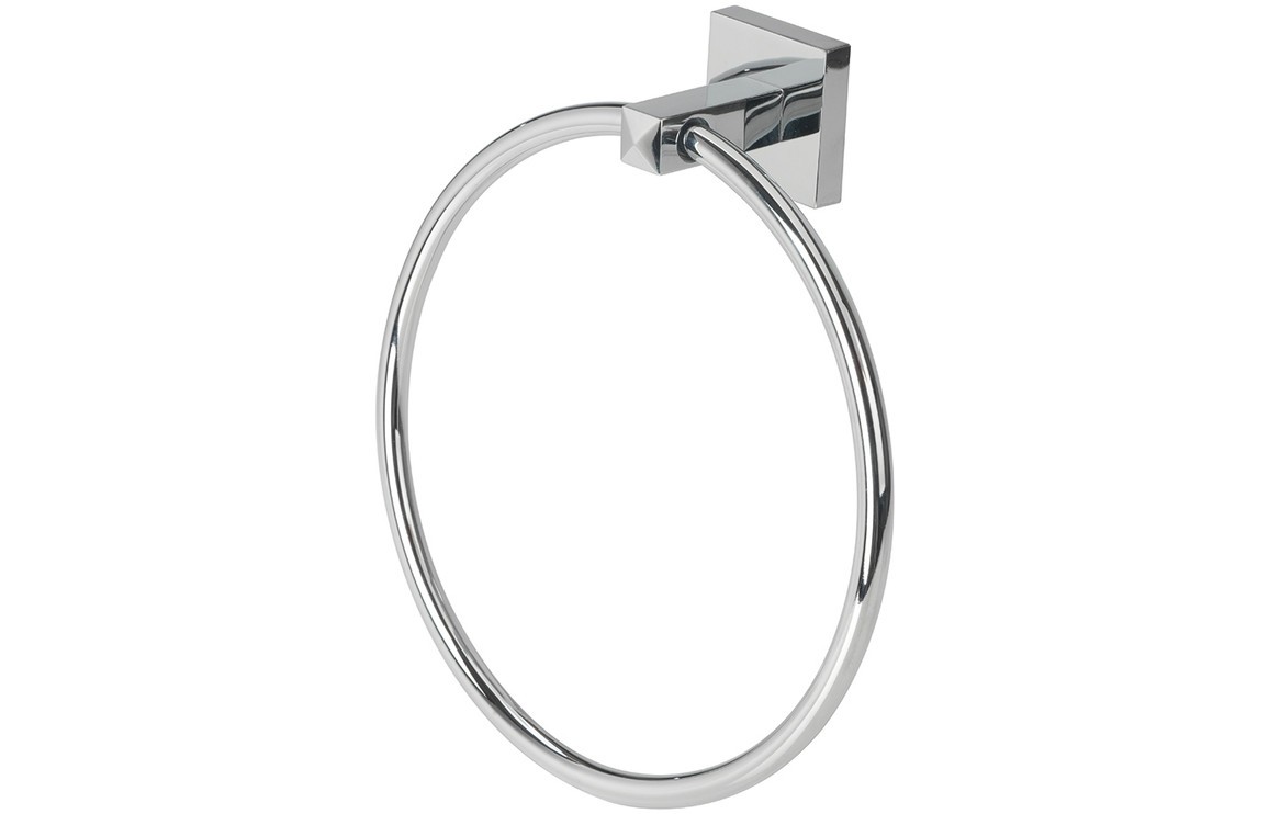 Lecce Towel Ring 205mm Chrome [PLUM101689]
