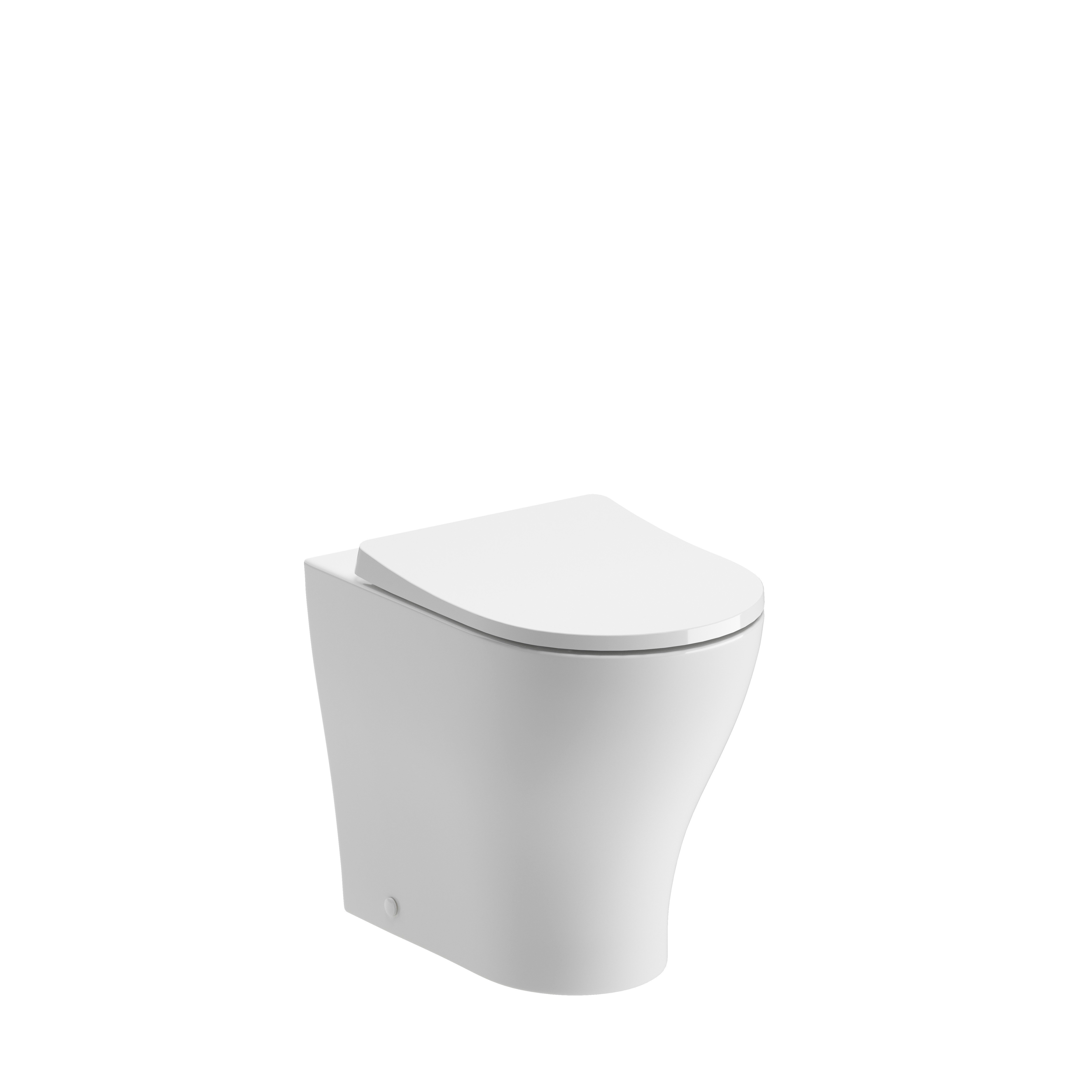 Lombardy Rimless Back-To-Wall WC Pan & Soft Close Seat [PLUM106141]