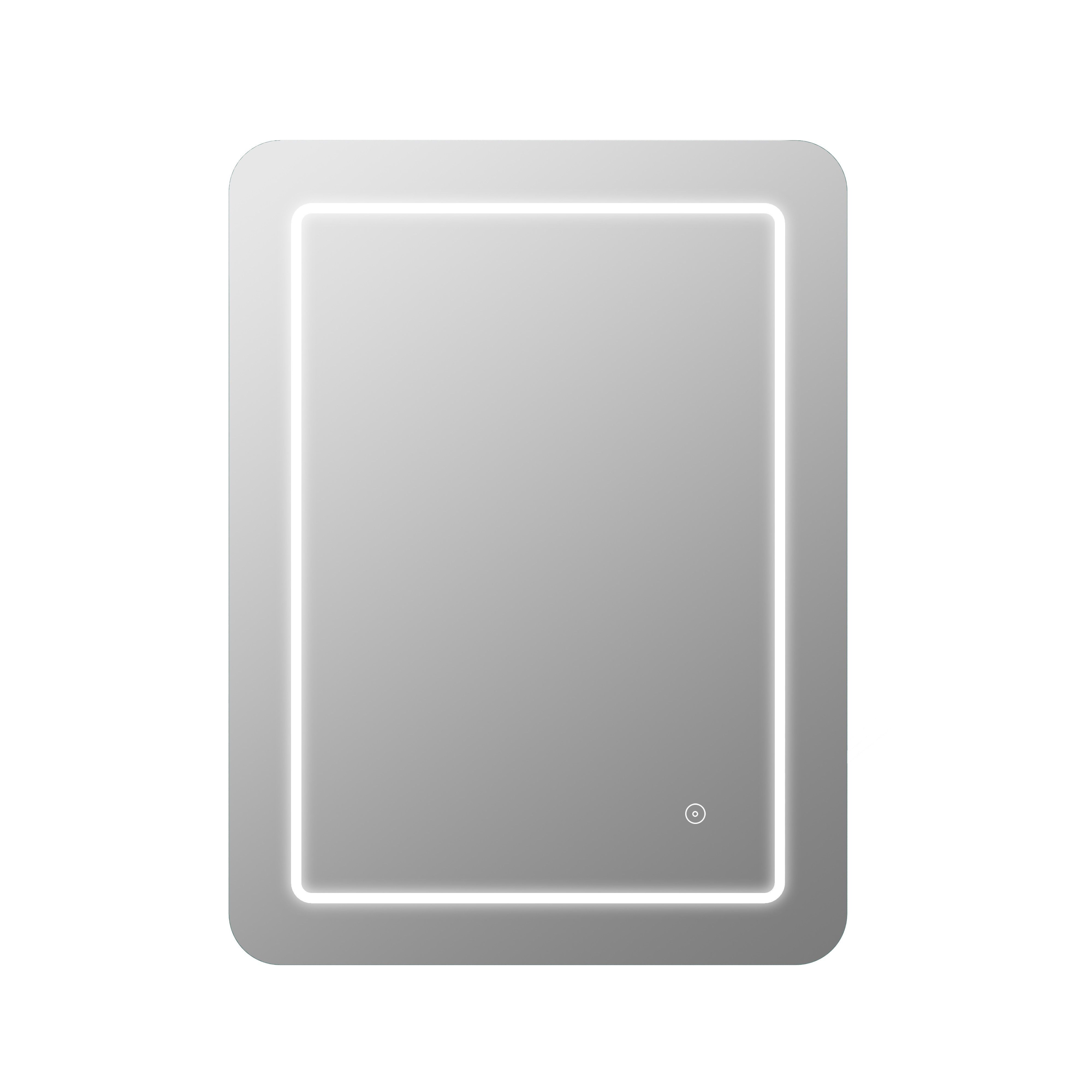 Sessa Rectangular Front-Lit LED Mirror 700 x 500mm [PLUM106293]
