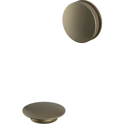 Heritage Push Button Bath Waste Brushed Brass [THBB22]