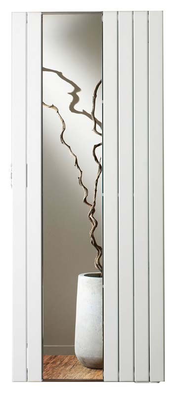 Zehnder ROM180067 Roda Mirror Radiator Single Panel 1800 x 666mm 680w Traffic White (Standard)