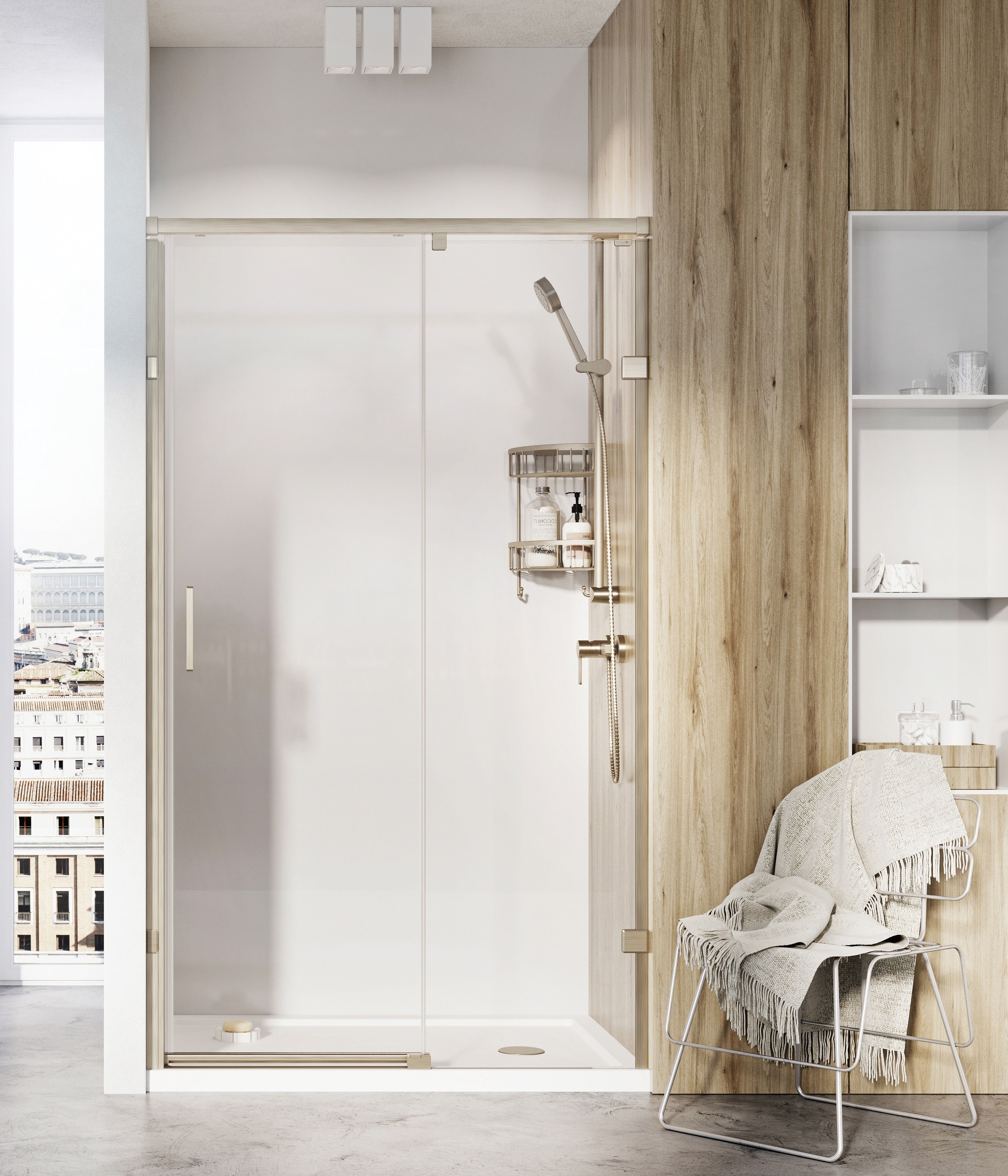 Roman Liberty 10 Sliding One Door For 1400mm Alcove Fitting Left Hand - Chrome [TT1D14LS]