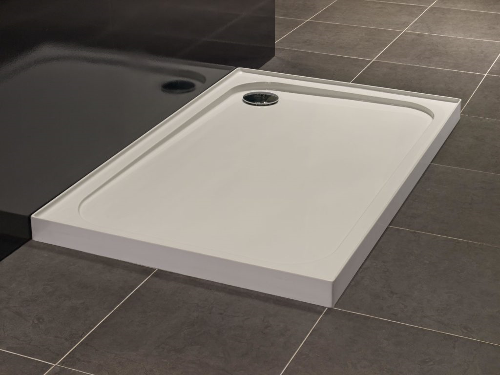 Merlyn Rectangular Shower Tray with 4 Upstands 1200x900mm White [S129RTUP]