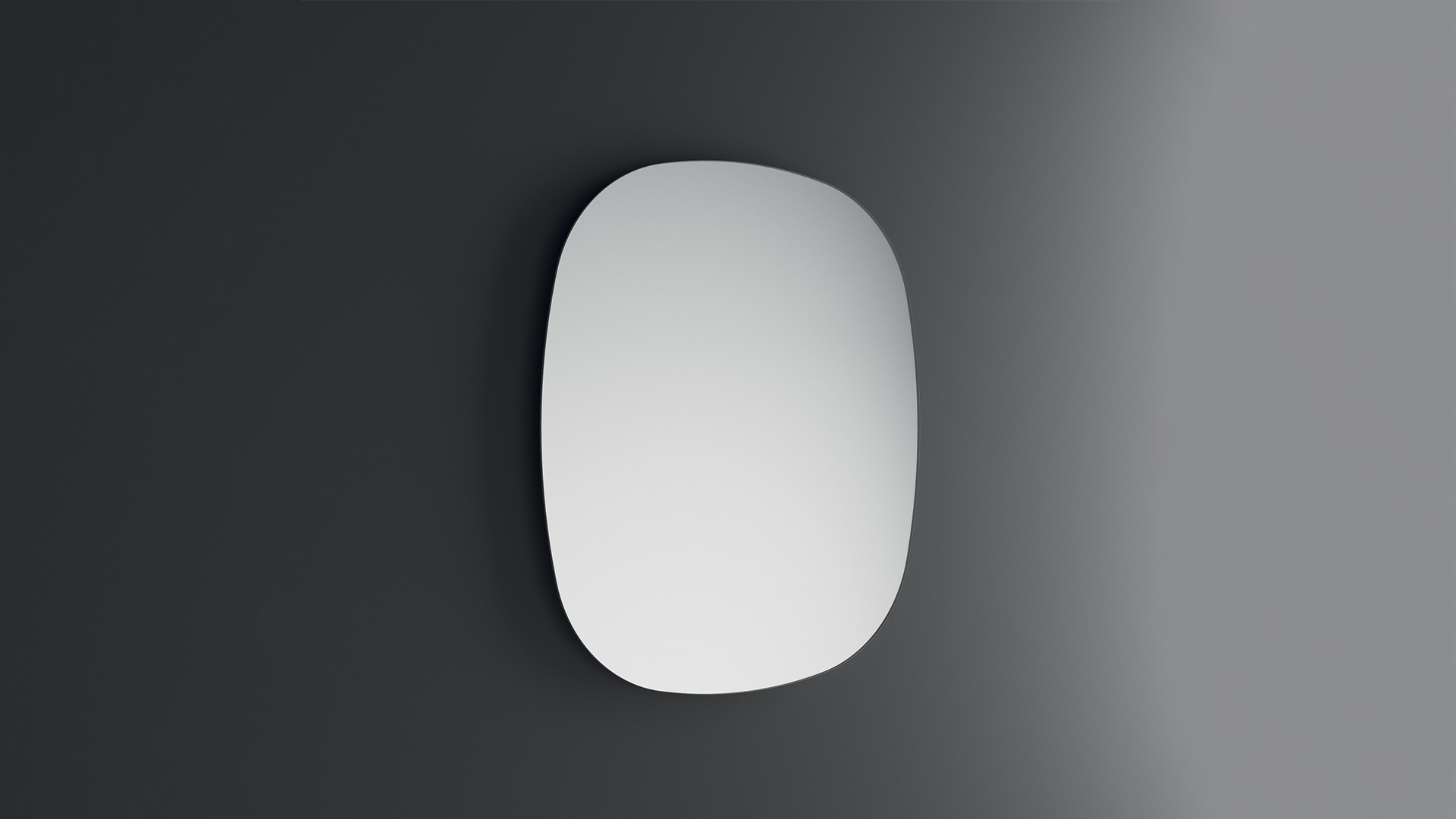 Inda Shaped Mirror with Polished Edge 75.5 x 42cm [S810011]