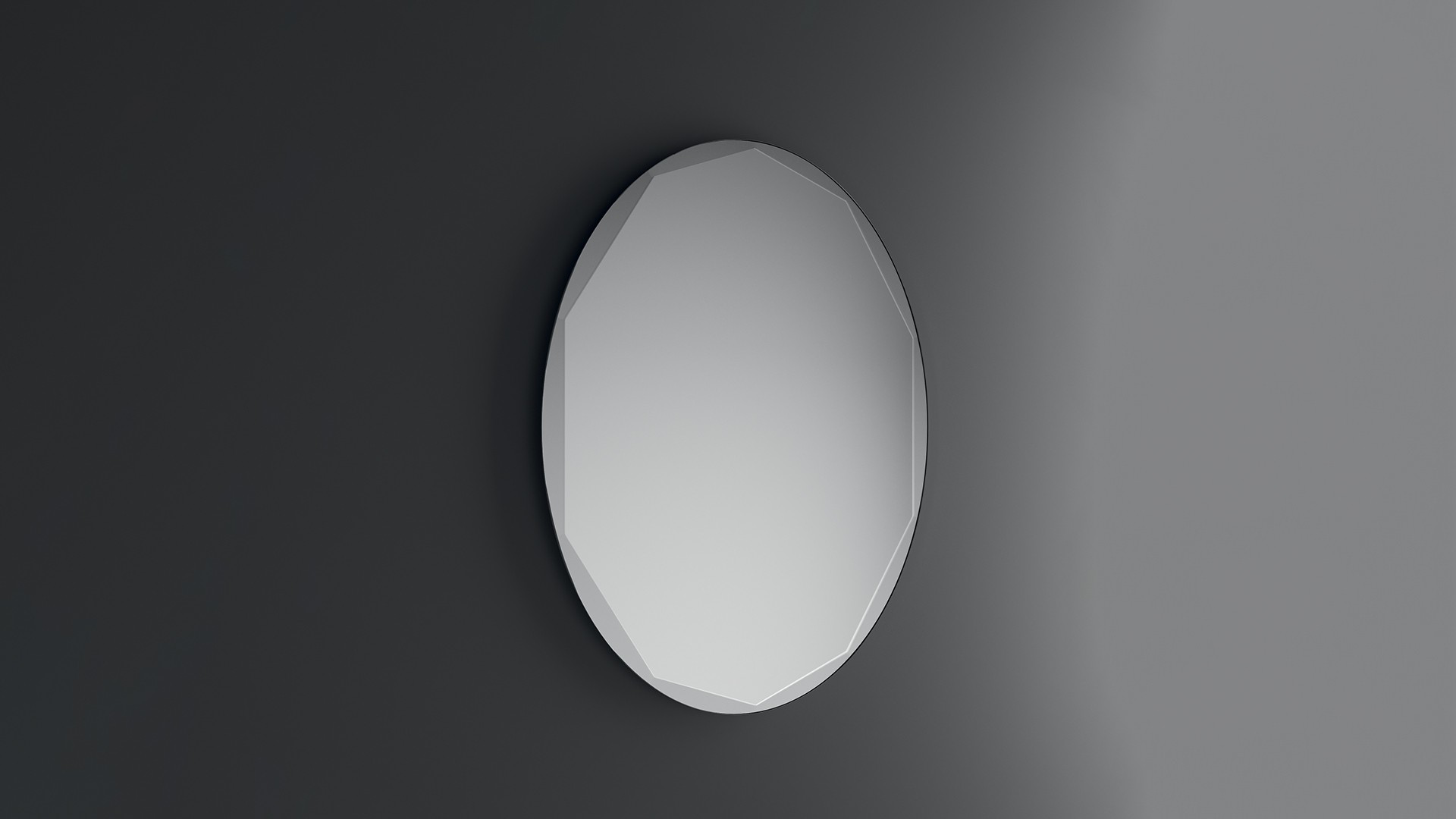 Inda Shaped Mirror with Polished Bevelled Edge 80 x 60cm [S810013]