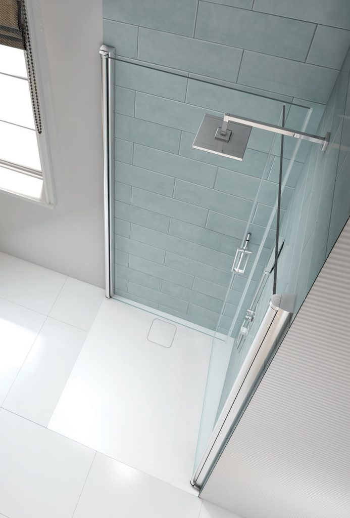 MERLYN S8FPC80H Series 8 Frameless Double Pivot Wetroom Panel 800mm