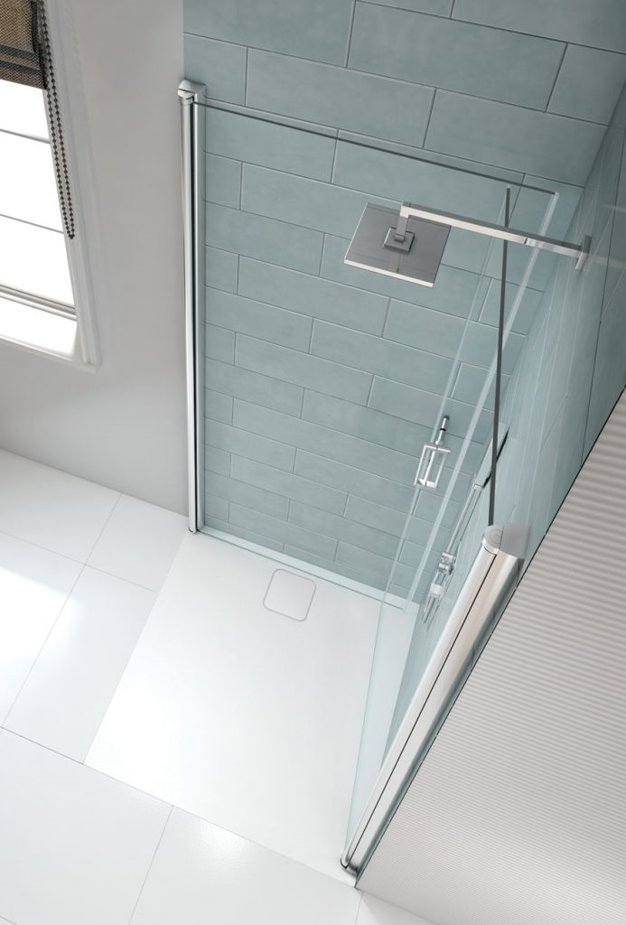 MERLYN S8FPC76H Series 8 Frameless Double Pivot Wetroom Panel 760mm