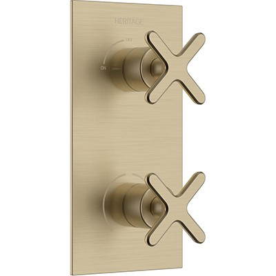 Heritage Salcombe 1 Outlet 2 Handle Concealed Thermostatic Valve