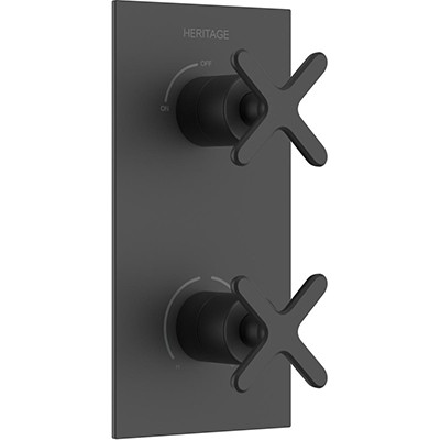 Heritage Salcombe 1 Outlet 2 Handle Concealed Thermostatic Valve
