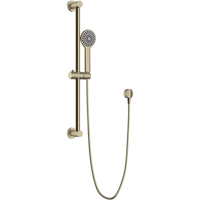 Heritage Shower Kit with Riser Rail Brushed Brass [STBB23]