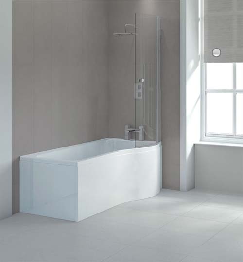 Sommer SOB63 P Shaped Shower Bath Side Panel 1700 x 520mm - White
