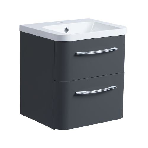 Roper Rhodes System 500 Wall Hung Vanity Unit - Gloss Dark Clay [SYS500D.GDC] [BASIN NOT INCLUDED]