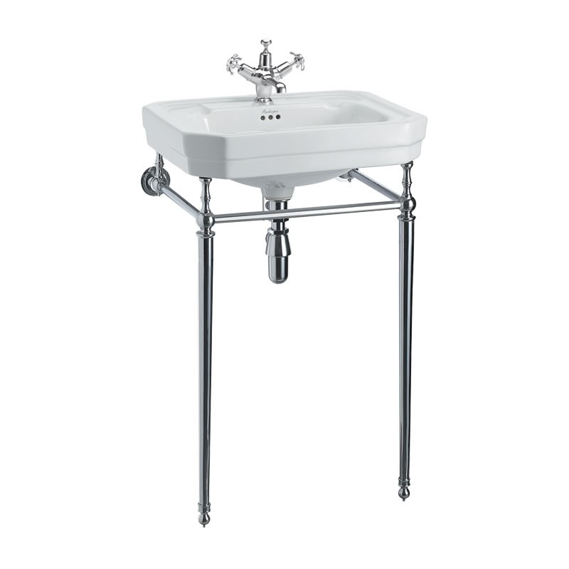 Burlington T22ACHR Basin Wash Stand (for 560mm & 580mm Basins) Chrome (Basin NOT Included)