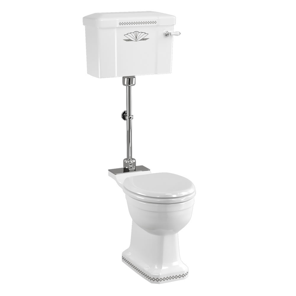 Burlington T33CHR Medium Level WC Flush Pipe Kit Chrome (WC Pan & Cistern NOT Included)