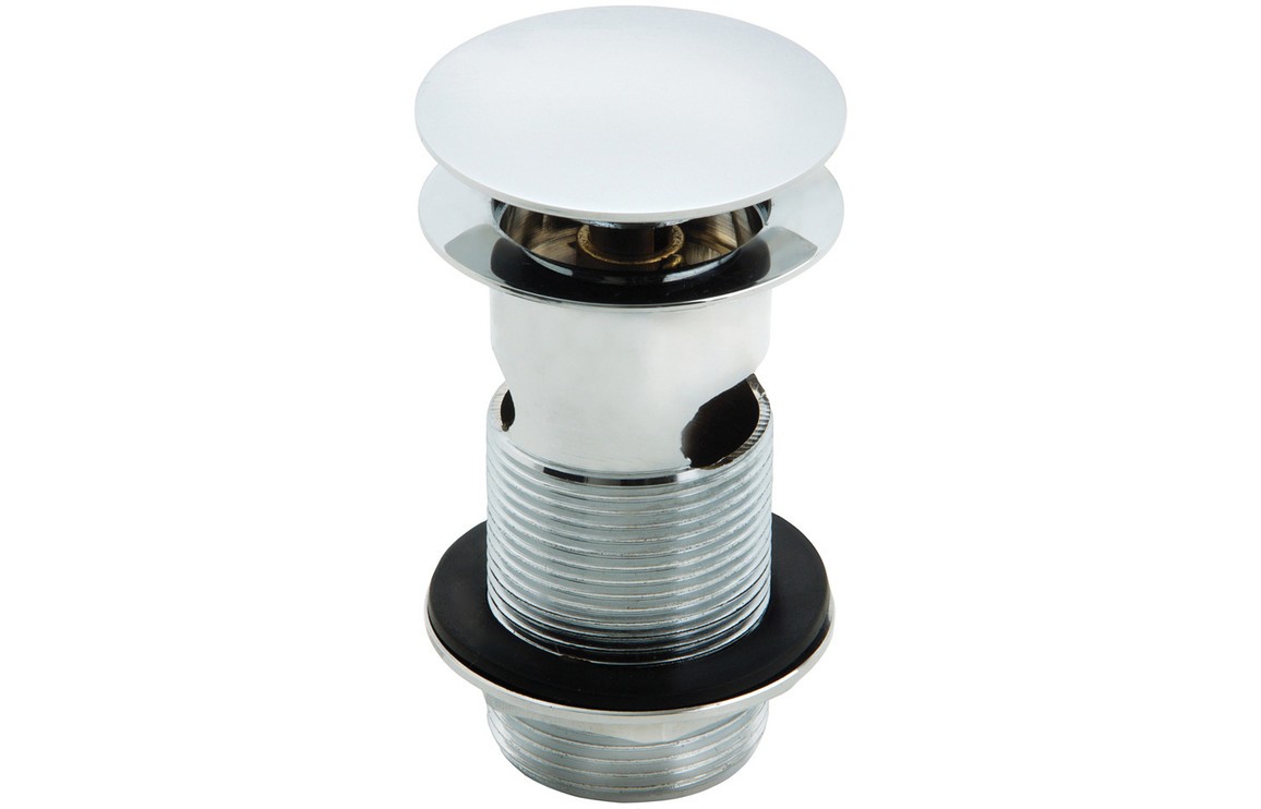Slotted Mushroom Basin Waste (1 1/4 inch) - Chrome [PLUM105718]