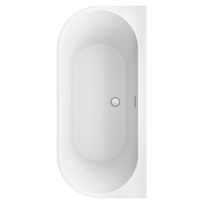 Tissino Angelo D-Shaped Twin Skinned Acrylic Bath 1700 x 800mm [TAN-310]