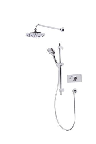 Tavistock SAX2516 Axiom concealed thermostatic 2 outlet shower with fixed head, slide rail and handset