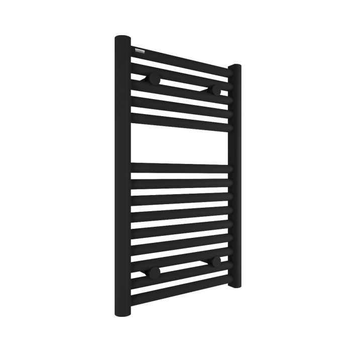 Tissino Hugo2 Electric Towel Radiator with Standard Element 652 x 400mm Matt Black [THU-701-MN]