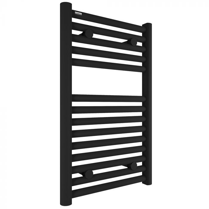 Tissino Hugo2 Electric Towel Radiator with Temperature Regulating Element 812 x 500mm Matt Black [THU-602-MN]