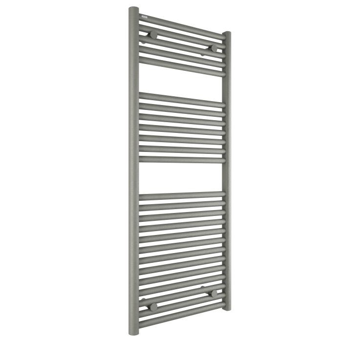 Tissino Hugo2 Electric Towel Radiator with Temperature Regulating Element 1212 x 500mm Lusso Grey [THU-604-LG]