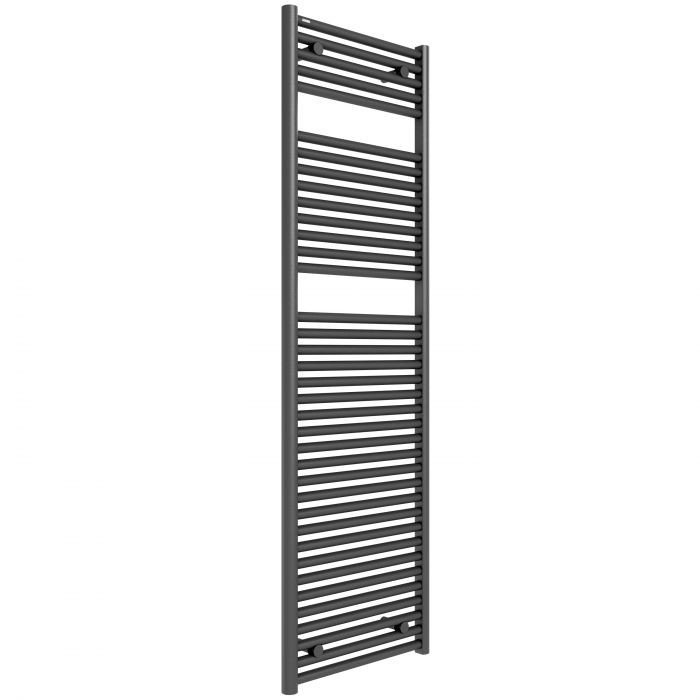Tissino Hugo2 Electric Towel Radiator with Temperature Regulating Element 1652 x 500mm Anthracite [THU-607-AN]