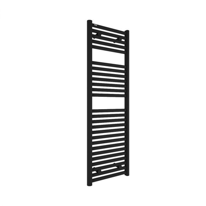 Tissino Hugo2 Electric Towel Radiator with Temperature Regulating Element 1212 x 400mm Matt Black [THU-610-MN]