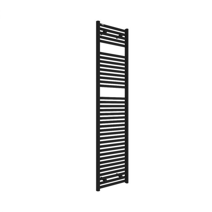 Tissino Hugo2 Electric Towel Radiator with Temperature Regulating Element 1652 x 400mm Matt Black [THU-611-MN]